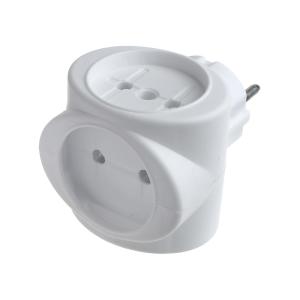 Сетевой тройник белый 6А ТС-3 Веллконт PB16-001