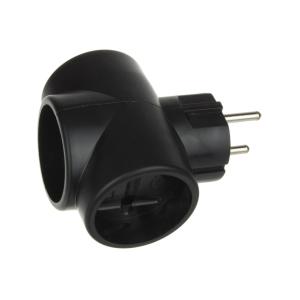 Сетевой тройник черный 6А