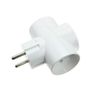 Сетевой тройник Toker белый 16А