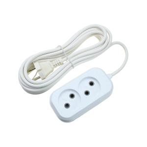 Сетевой удлинитель 2 гнезда (5 метров) 10А Б/З Jett