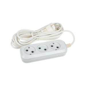 Сетевой удлинитель 3 гнезда (5 метров) 10А Б/З Jett