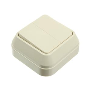 Сетевой выключатель Makel 2кл кремовый