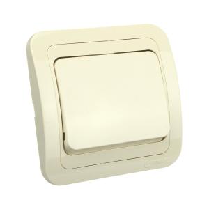Сетевой выключатель Makel Mimoza 1кл кремовый