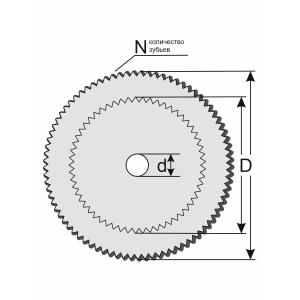 Шестерня D30mm, N57mm, D12mm, N18mm, d3mm
