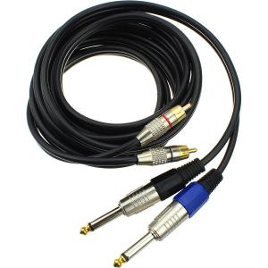 Шнур 2RCA-2J6.3 mono 3м