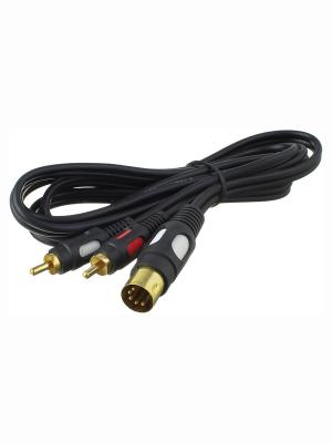 Шнур 2RCA-5PIN 1.5м