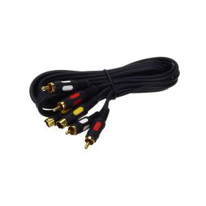 Шнур 2RCA+SVHS-2RCA+SVHS 1.5м, разъемы пластик