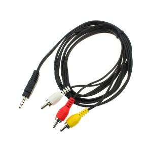 Шнур 3RCA-J3.5 4 PIN 1.5м Сигнал