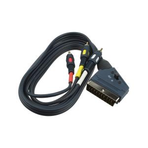 Шнур 3RCA-SCART 1.5M с Перекл Арбаком АРН-200-1.5
