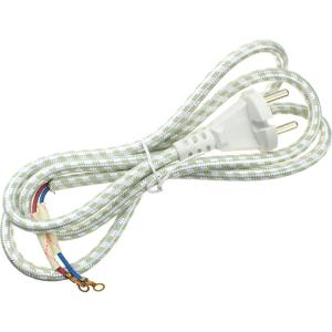 Шнур для утюга 1.4м, 2 контакта, тканевая оплетка