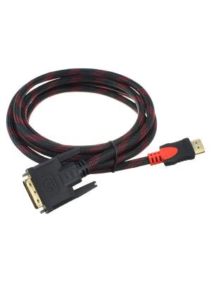 Шнур HDMI-DVI 2.7м, в металлической оплетке