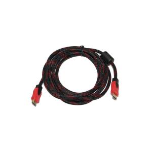 Шнур HDMI-HDMI 3м металл оплетка, экран, позол разъемы, 2 фильтра, пакет Gold Silk