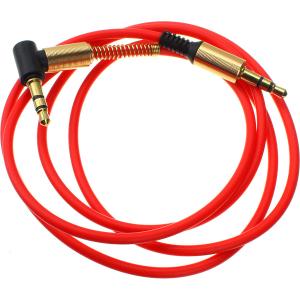 Шнур J3.5-J3.5 1.0м разъем металл один штекер угловой, на пружинке Dream JD237