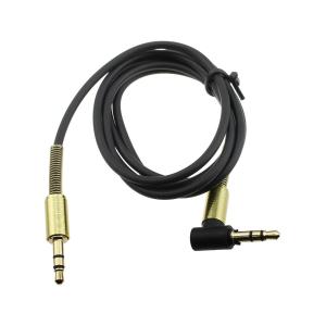 Шнур J3.5-J3.5 1.0м разъем металл один штекер угловой, на пружинке Dream JD237