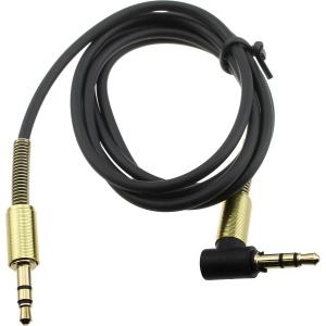 Шнур J3.5-J3.5 1.0м разъем металл один штекер угловой, на пружинке Dream JD237