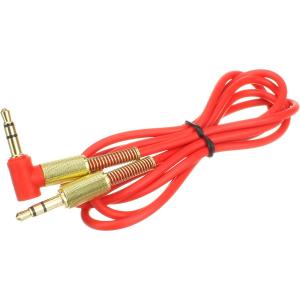 Шнур J3.5-J3.5 1.0м разъем металл один штекер угловой, на пружинке Fumiko AC1