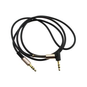 Шнур J3.5-J3.5 1.0м разъем металл один штекер угловой, Smartbuy