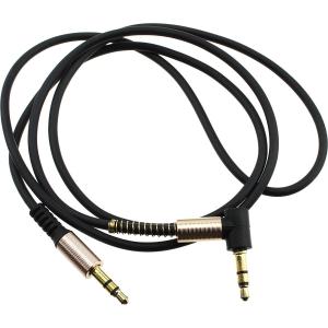 Шнур J3.5-J3.5 1.0м разъем металл один штекер угловой, Smartbuy
