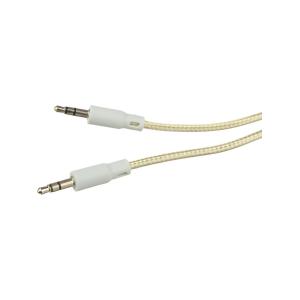 Шнур J3.5-J3.5 1м цвет шнурок разъем пластик, оплетка ткань