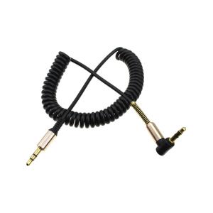 Шнур J3.5-J3.5 1м витой шнур, разъем металл, один штекер угловой