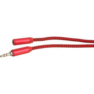 Шнур J3.5-J3.5(G) 1м оплетка ткань, штекер металл