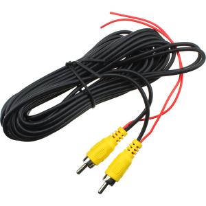 Шнур RCA-RCA 5м + ПИТАНИЕ для видеонаблюдения