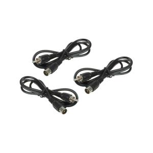 Шнур RCA-TV 1м 3шт, RF антенный для подключения приставок