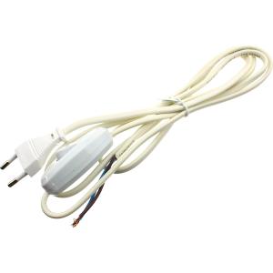 Шнур с выключателем белый, Smartbuy