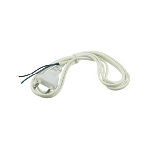 Шнур сетевой белый с вилкой 1,8м 