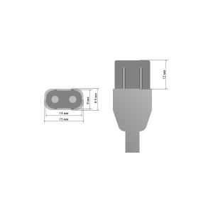 Шнур сетевой для бритвы, витой