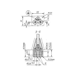 Шнур сетевой для ноутбуков 1.2м 10А