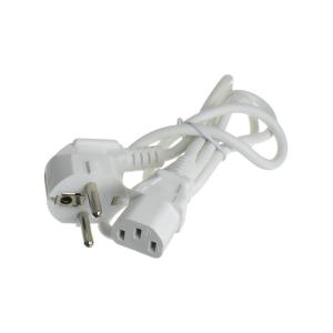 Шнур сетевой для ПК 1.2м для компьютера, белый 