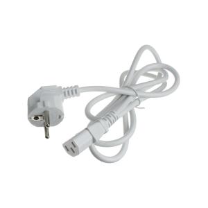 Шнур сетевой для ПК 1.5м для компьютера, белый 