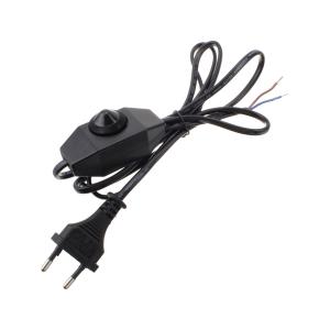 Шнур сетевой с регулятором мощности, б/з, черный Navigator