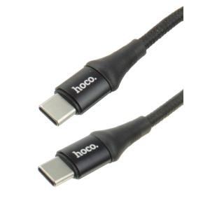 Шнур Type C - Type C 1м Hoco X50 100W черный