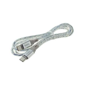 Шнур Type C - Type C 1м Hoco X98 silver