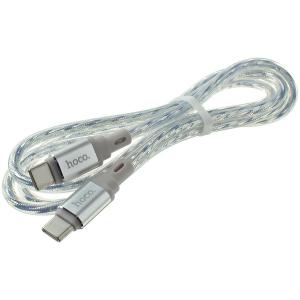 Шнур Type C - Type C 1м Hoco X98 silver