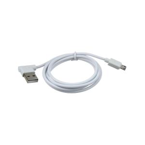 Шнур USB A-Micro-USB B (Android) 5PIN 1.2м Hoco UPM10 white угловой штекер