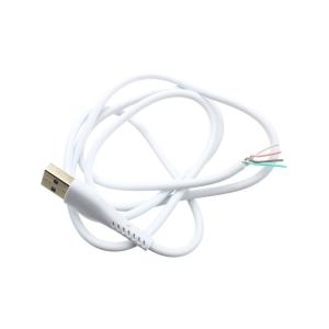 Шнур USB A-Micro-USB B (Android) 5PIN 1м OD4.0/ROHS/медь 3,5А белый, быстрая зарядка