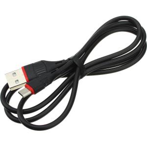 Шнур USB A-microUSB B 5PIN 1.0м, 2,4А Borofone, черный BX17