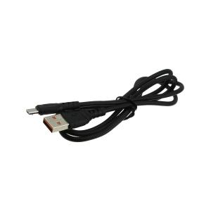 Шнур USB A-microUSB B 5PIN 1.0м, 2,4А D06V, черный