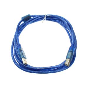 Шнур USB A-USB B 3м, силикон Fumiko