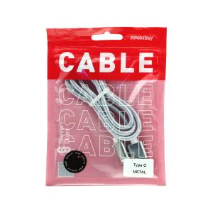 Шнур USB A-USB Type C 1,0м Smartbuy, silver