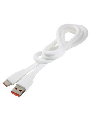 Шнур USB A-USB Type C 1м deespi DS56 120W, white, Silicone
