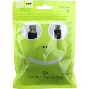 Шнур USB A-USB Type C 1м Hoco X13 Easy black 