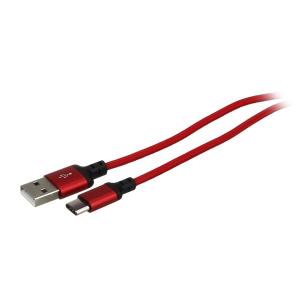 Шнур USB A-USB Type C 1м Hoco X14 Times red/black