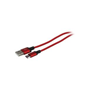 Шнур USB A-USB Type C 1м Hoco X14 Times red/black
