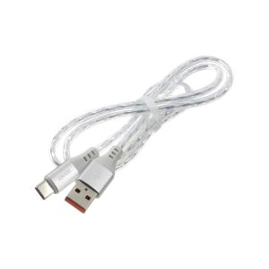 Шнур USB A-USB Type C 1м JA030 Jokade, серый, силикон