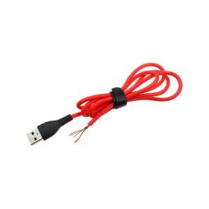 Шнур USB A-USB Type C 1м морозостойкий, 5А, красный, быстрая зарядка