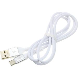 Шнур USB A-USB Type C 1м Smartbuy белый 2A